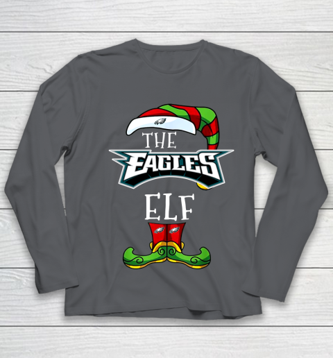 Philadelphia Eagles Christmas ELF Funny NFL Youth Long Sleeve 6