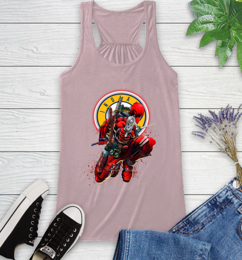NBA Deadpool Marvel Comics Sports Basketball Indiana Pacers Racerback Tank 11