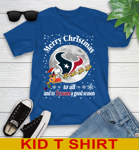 Houston Texans Merry Christmas To All And To Texans A Good Season NFL Football Sports Youth T-Shirt 10