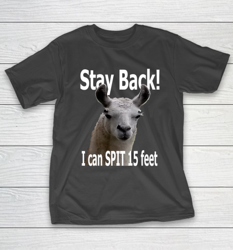 Stay Back 15 Feet.... Funny Cute Llama T-Shirt