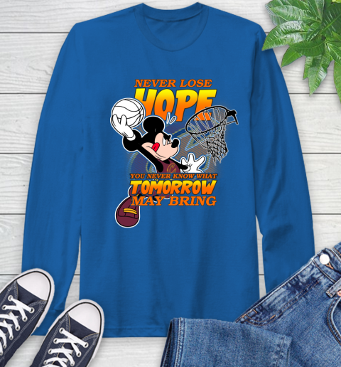 Cleveland Cavaliers NBA Basketball Mickey Disney Never Lose Hope Long Sleeve T-Shirt 10