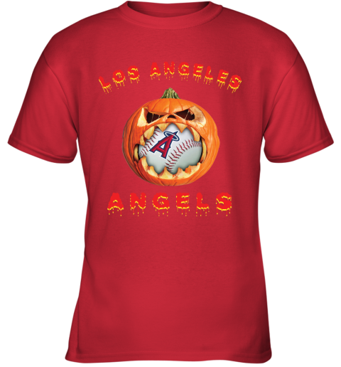 MLB Los Angeles Dodgers Halloween Pumpkin Baseball Sports T Shirt