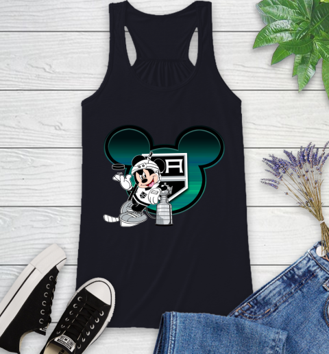 NHL Los Angeles Kings Stanley Cup Mickey Mouse Disney Hockey T Shirt Racerback Tank 10