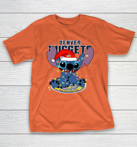 Denver Nuggets NBA noel stitch Basketball Christmas T-Shirt 3