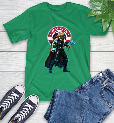 NBA Thor Avengers Endgame Basketball Washington Wizards T-Shirt 7