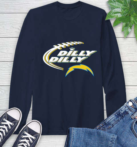 NFL Los Angeles Chargers Dilly Dilly Football Sports Long Sleeve T-Shirt 4