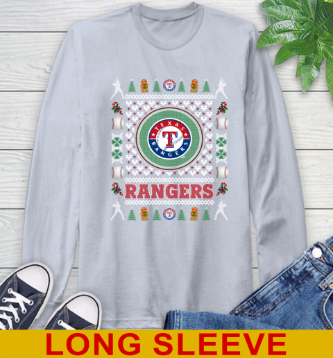 Texas Rangers Merry Christmas MLB Baseball Loyal Fan Long Sleeve T-Shirt 6