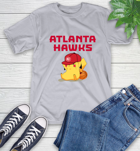 NBA Pikachu Basketball Sports Atlanta Hawks T-Shirt 6