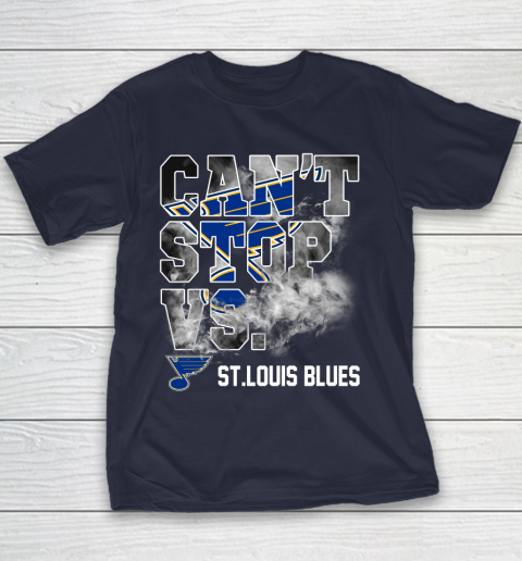 NHL St.Louis Blues Hockey Can't Stop Vs Youth T-Shirt 2