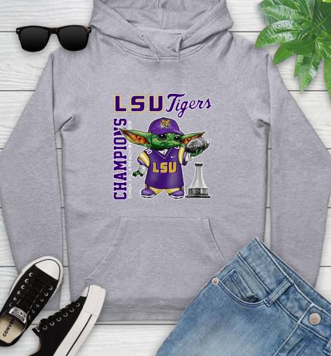 Baby Yoda LSU Tigers Champion Shirt 139