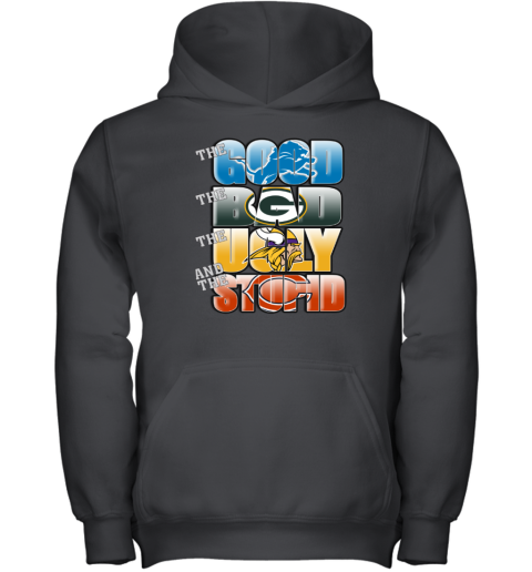 NFL The Good Bad Ugly Stupid Mashup Detroit Lions Youth Hoodie