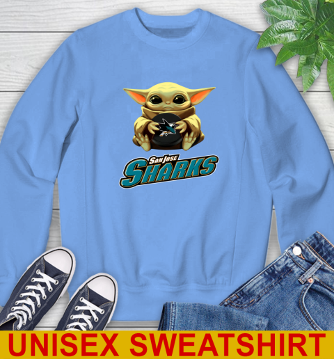NHL Hockey San Jose Sharks Star Wars Baby Yoda Shirt 35