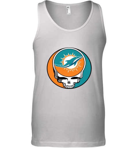 NFL Team Miami Dolphins x Grateful Dead Logo Band Tank Top