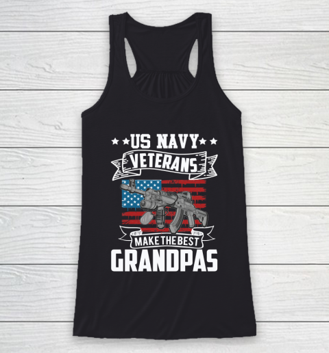 Veteran Shirt Us Navy Veterans Make the Best Grandpas Racerback Tank