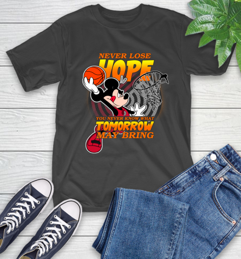 Portland Trail Blazers NBA Basketball Mickey Disney Never Lose Hope T-Shirt