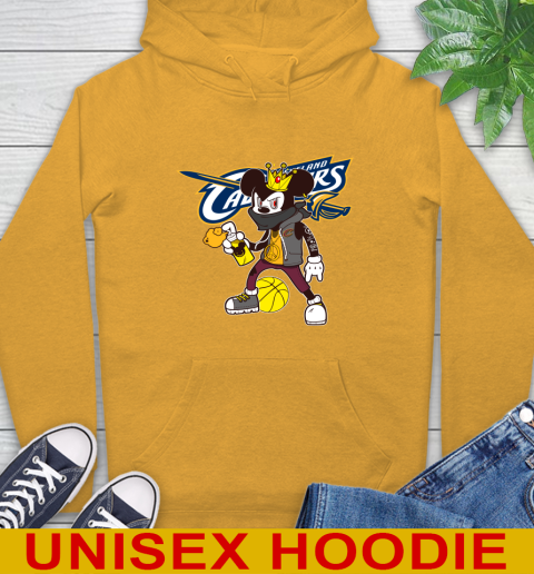 Cleveland Cavaliers NBA Basketball Mickey Peace Sign Sports Hoodie 3