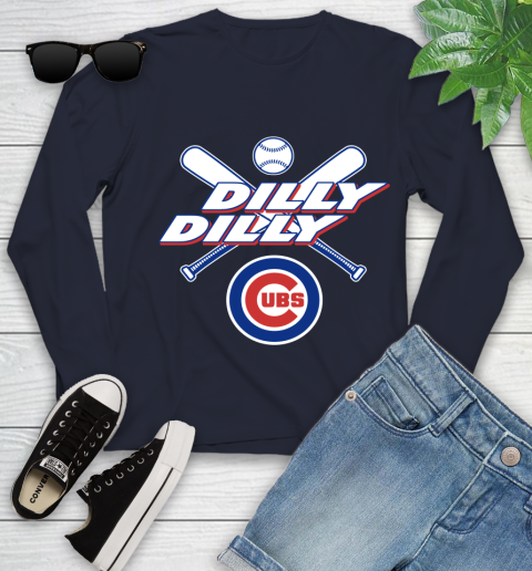 MLB Chicago Cubs Dilly Dilly Baseball Sports Youth Long Sleeve 3