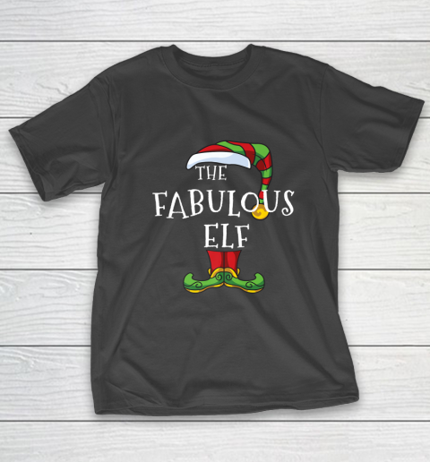 Fabulous Elf Family Matching Christmas Group Gift Pajama T-Shirt