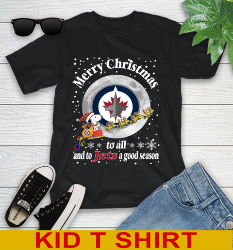 Winnipeg Jets Merry Christmas To All And To Jets A Good Season NHL Hockey Sports Youth T-Shirt
