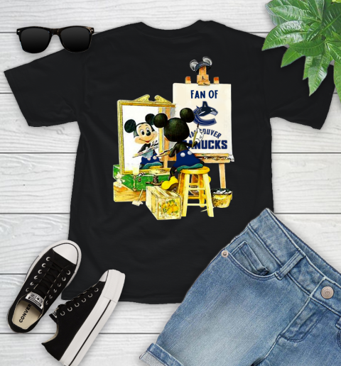 NHL Hockey Vancouver Canucks Mickey Drawing Shirt 94