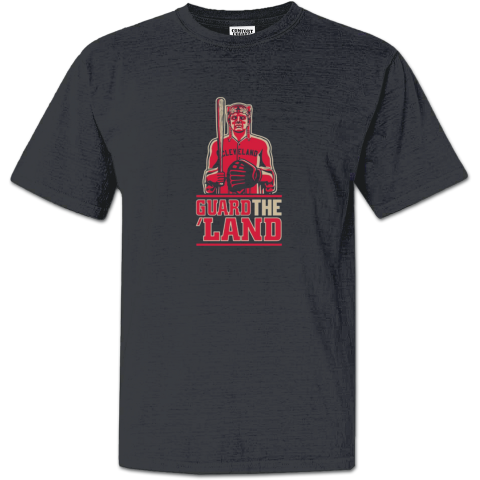 Guard The Land Cleveland Baseball Fans Premium Dyed Heavyweight T-Shirt