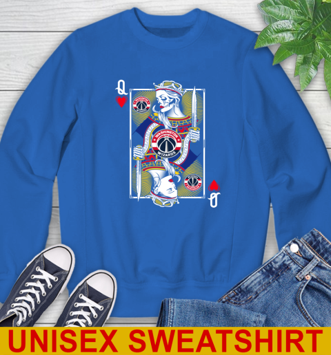 NBA Basketball Washington Wizards The Queen Of Hearts Card Shirt Sweatshirt 11