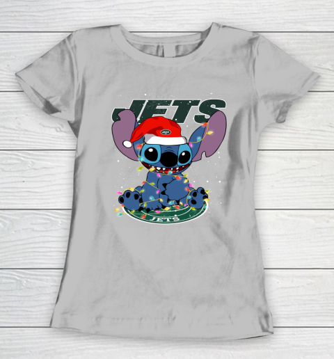 New York Jets NFL Football noel stitch Christmas Women's T-Shirt 3