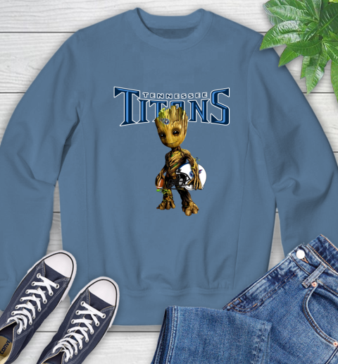 Tennessee Titans NFL Football Groot Marvel Guardians Of The Galaxy Sweatshirt 7