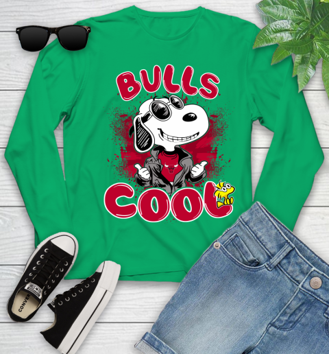 NBA Basketball Chicago Bulls Cool Snoopy Shirt Youth Long Sleeve 6