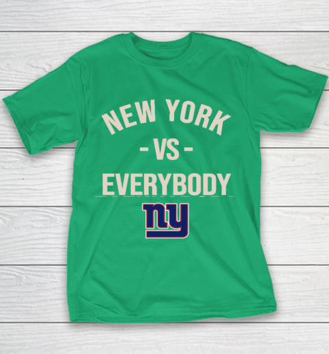 New York Giants Vs Everybody Youth T-Shirt 3