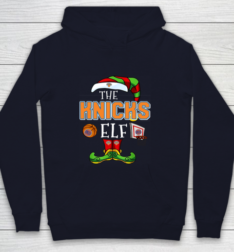 New York Knicks Christmas ELF Funny NBA Youth Hoodie 2