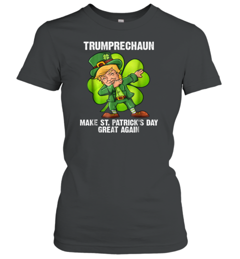 Dabbing Trumprechaun St Patricks Day Clover Funny T Women's T-Shirt