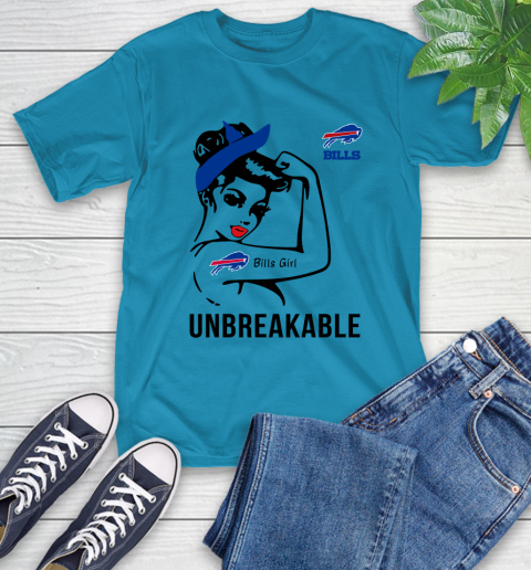 NFL Buffalo Bills Girl Unbreakable Football Sports T-Shirt 7