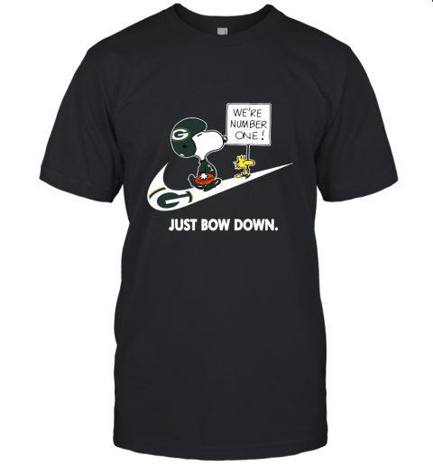 NIKE Green Bay Packers Are Number One – NFL Just Bow Down Snoopy