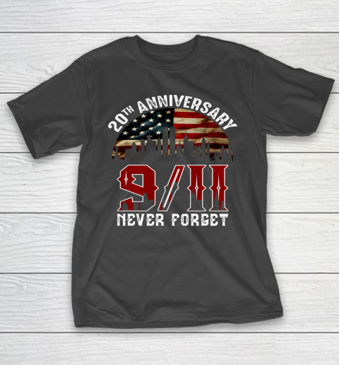 Never Forget 9 11 20th Anniversary Patriot Day 2021 T-Shirt