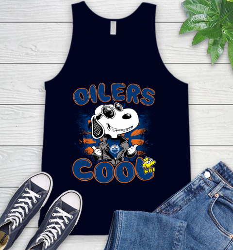 NHL Hockey Edmonton Oilers Cool Snoopy Shirt Tank Top 2