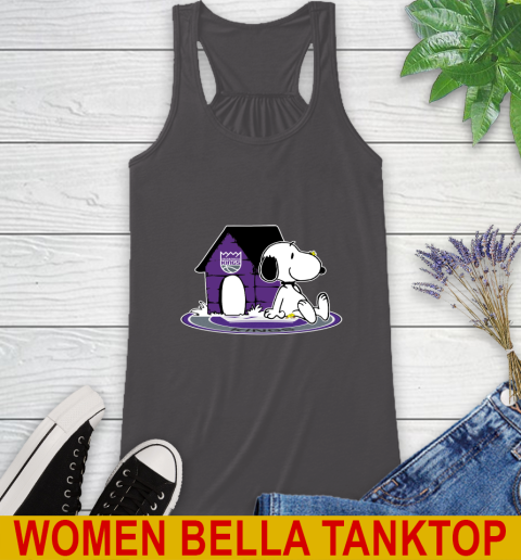 NBA Basketball Sacramento Kings Snoopy The Peanuts Movie Shirt Racerback Tank 12