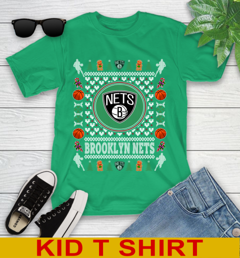 Brooklyn Nets Merry Christmas NBA Basketball Loyal Fan Youth T-Shirt 7