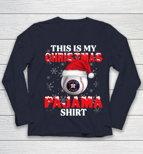 Houston Astros This Is My Christmas Pajama Shirt MLB Youth Long Sleeve 2