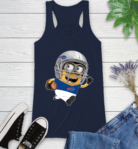 NFL Buffalo Bills Minions Disney Football Sports Racerback Tank 12