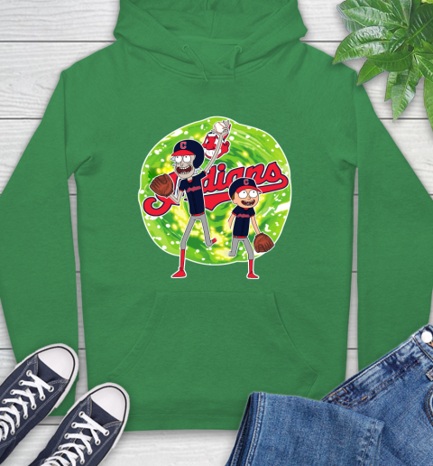 MLB Cleveland Indians Rick And Morty Baseball Sports Hoodie 8