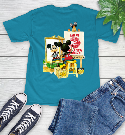 NBA Basketball Atlanta Hawks Mickey Drawing Shirt 10