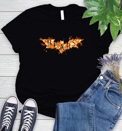 NFL Chicago Bears Batman Logo DC Football Sports Shirt Women's T-Shirt