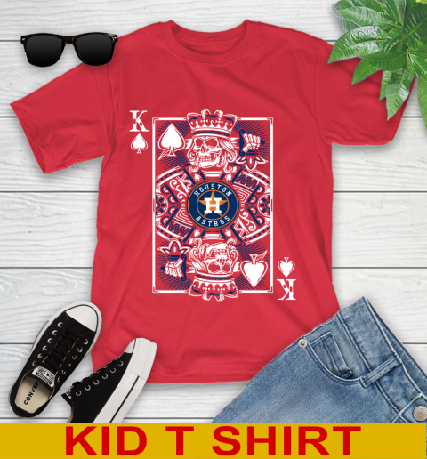 Houston Astros MLB Baseball The King Of Spades Death Cards Shirt Youth T-Shirt 11
