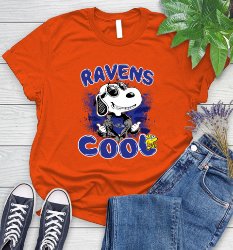 NFL Football Baltimore Ravens Cool Snoopy Shirt Women's T-Shirt 3