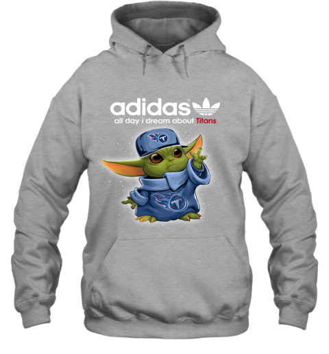 Baby Yoda Adidas All Day I Dream About Tennessee Titans 5vje baby yoda adidas all day i dream about tennessee titans hoodie 23 front sport grey