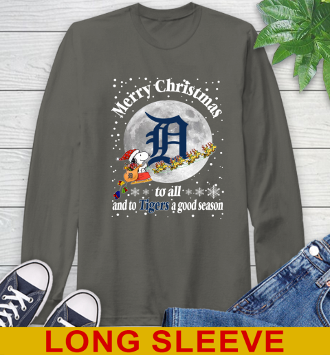 Detroit Tigers Merry Christmas To All And To Tigers A Good Season MLB Baseball Sports Long Sleeve T-Shirt - Image 11