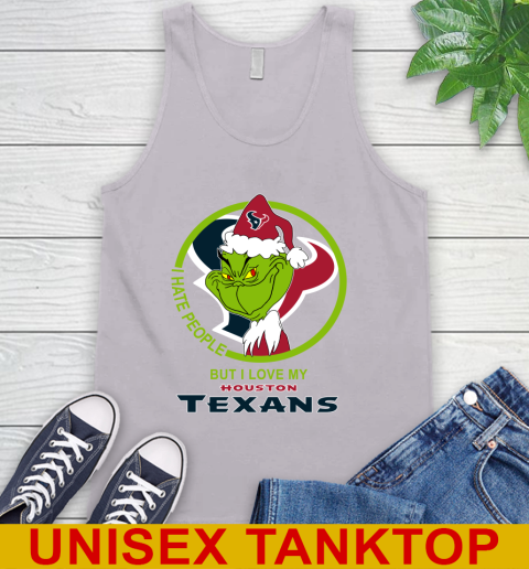 Houston Texans NFL Christmas Grinch I Hate People But I Love My Favorite Football Team Tank Top 4