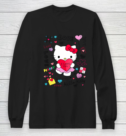 Hello Kitty Love Notes Valentine Tee Long Sleeve T-Shirt