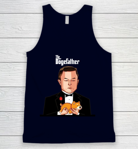 Dogecoin The DogeFather Funny Tank Top 2